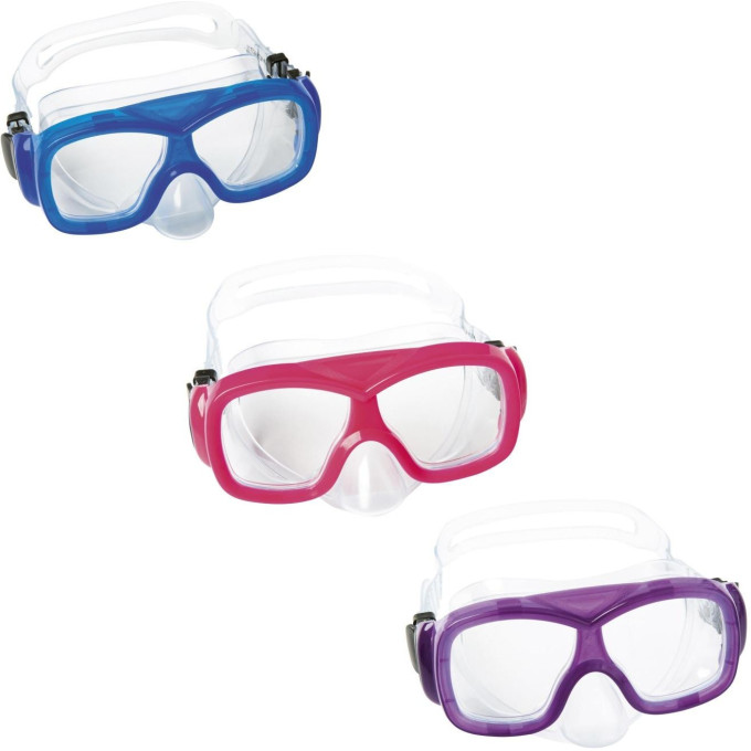 Маска для плавания BESTWAY AQUANAUT от 7 лет, 3 цвета 22039 BW